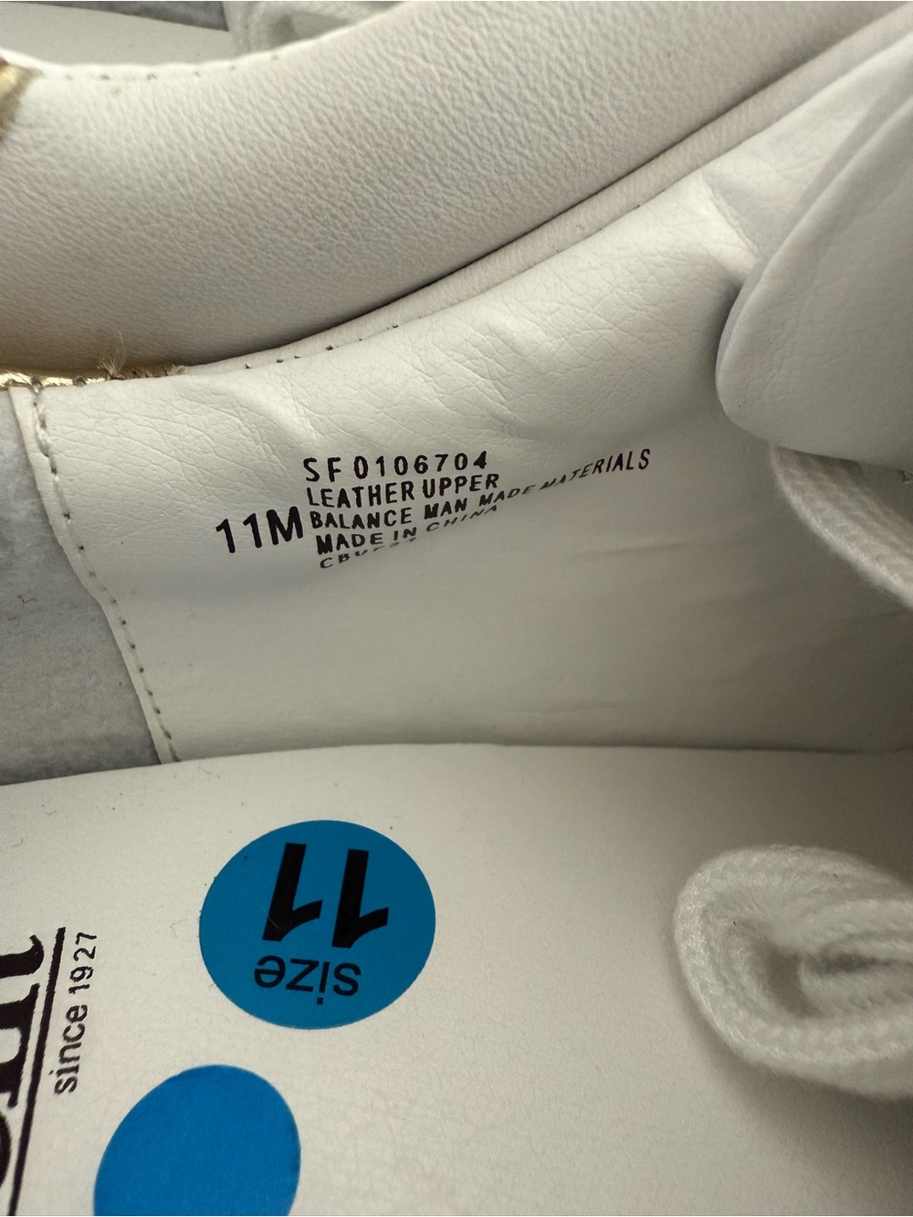 New Sofft White Leather Sneakers with Gray Toe and Gold Heel Accent - Picture 11 of 12